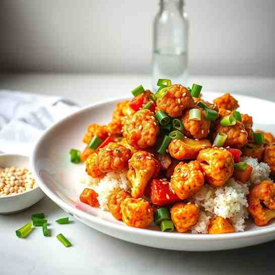 Crispy Gobi Manchurian - Easy Vegan Meal Prep Recipe